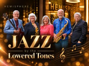 Enjoy live jazz, blues and soul with The Lowered Tones at Hemisphere on Sunday 15th November. Set menu included for £35 per person. Book your table today!